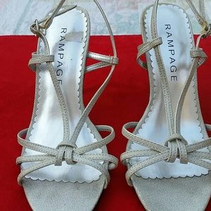 Rampage silver sparkle heel