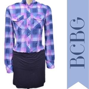 🎉2xHP🎉 BCBGMAXAZRIA Plaid Dress.