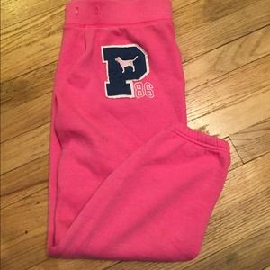 Pink sweat pants