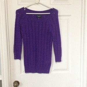 purple sweater