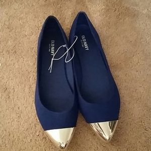Royal blue flats