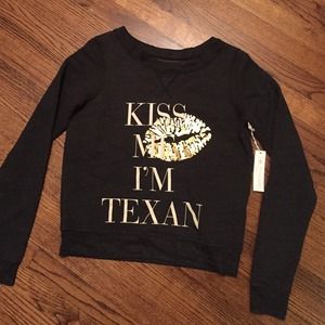 Southward fleece kiss me I'm Texas fleece pullover