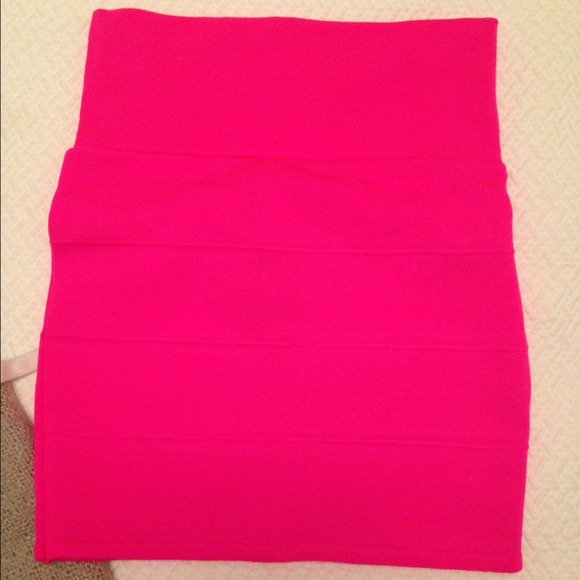 NWT Hot Pink Soft BodyCon Skirt