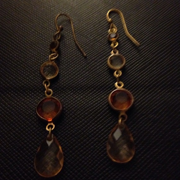 Gold tone earrings