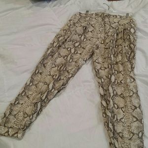 Snake print pant