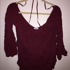 Tobi burgundy top