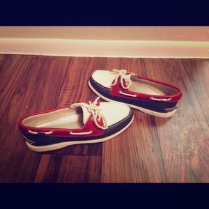 Red, White and Blue Sperrys (7.5)
