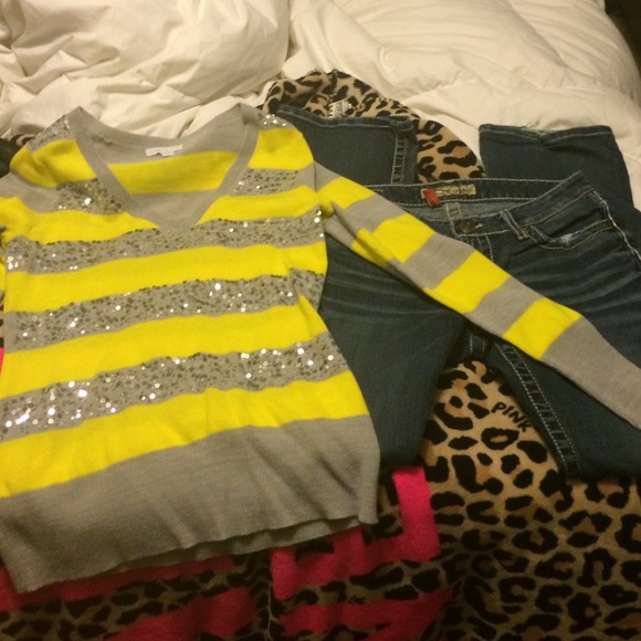 SOLD Bundle. One sweater and a pair of jeans