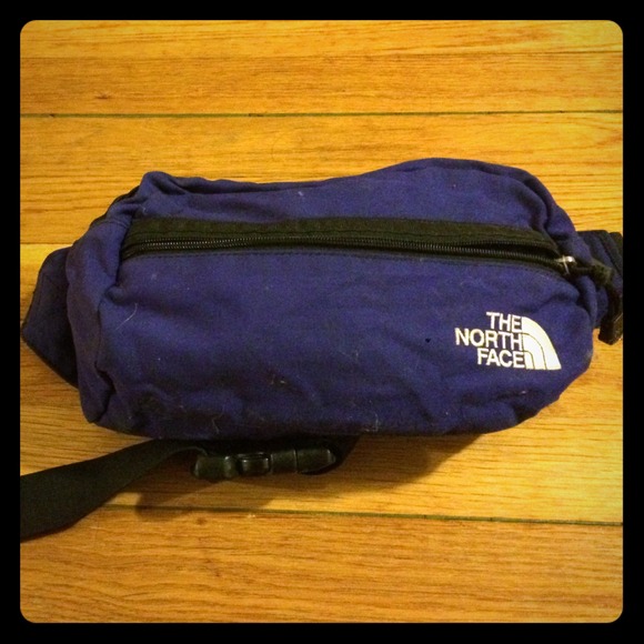 Blue northface fanny pack
