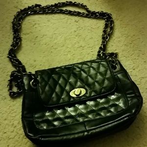 Quilted double chain bag