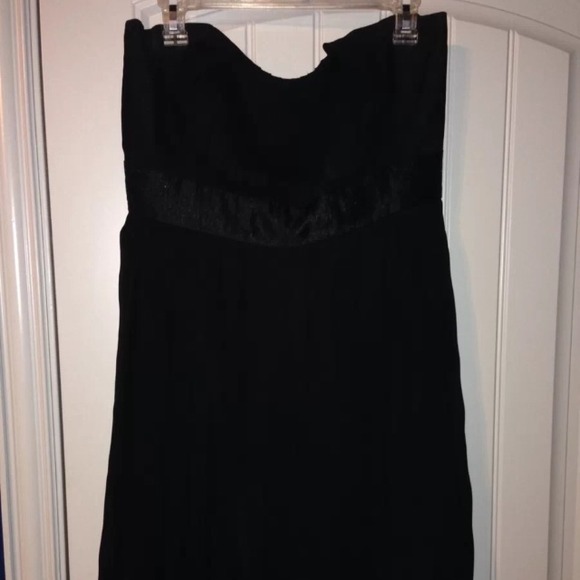 Black formal chiffon dress