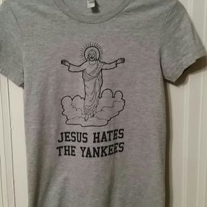 "Jesus Hates the Yankees" tee, small