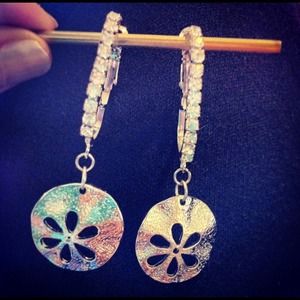 Sterling Silver Flower Earrings