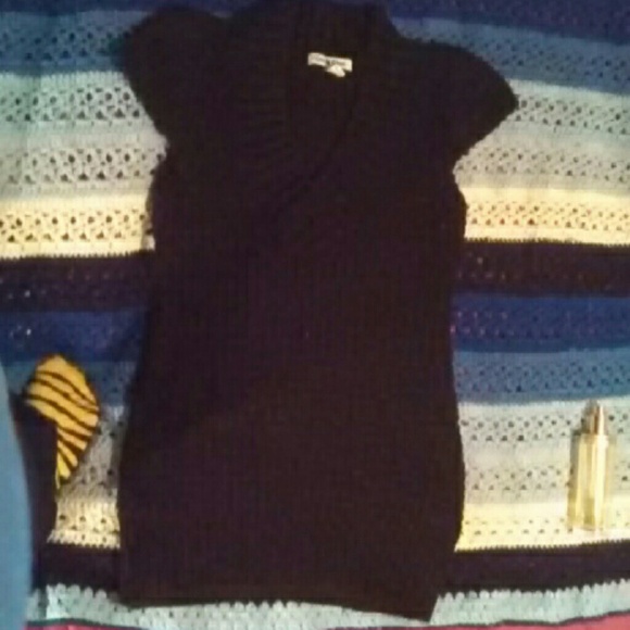 Long black sweater