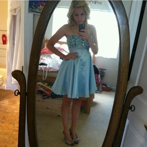 Baby blue homecoming dress