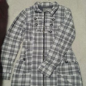Zip up blazer jacket
