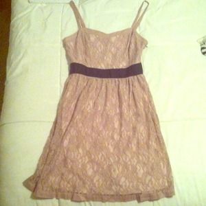 Beige Lace Dress