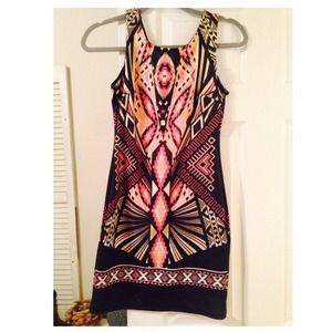 Aztec printed dress