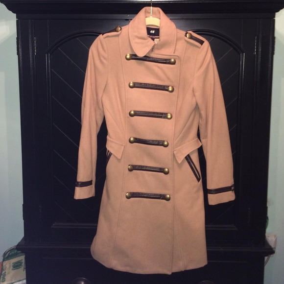 MILITARY STYLE LONG PEACOAT
