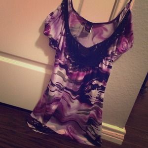 Green and Purple Marble Top🌷💐