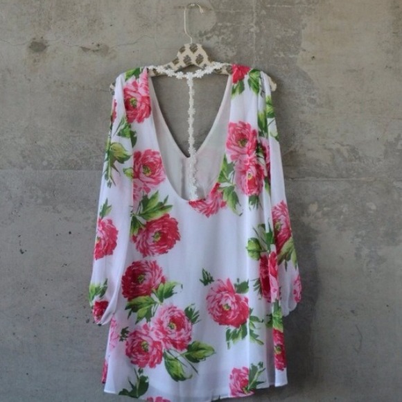 SOLD! / New Floral Print Dress - Picture 2 of 4