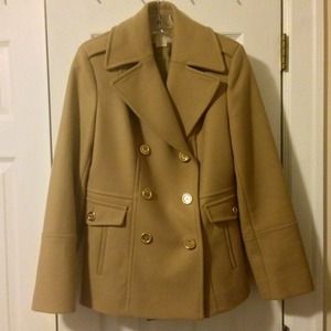 Michael Kors tan peacoat. Like new.