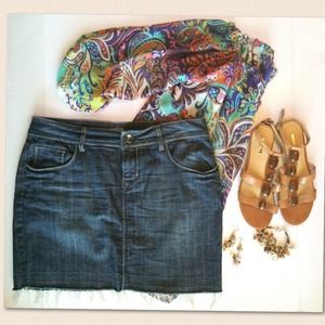 Denim skirt