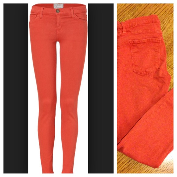 Current/Elliott Ankle Skinny Poppy orange