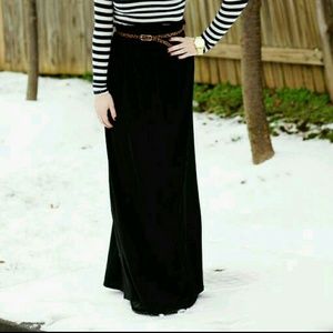 Floor length midi skirt