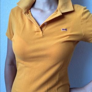 Women's SL Le Tigre Orange Polo Shirt Size Small