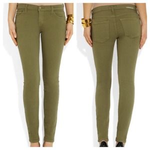 Current/Elliott Ankle Skinny Army Green