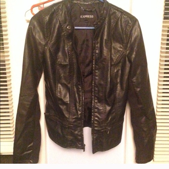 Black Express motorcycle jacket