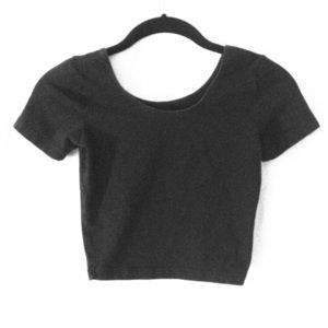 black crop top