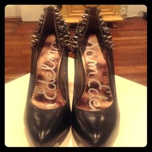 Sam Edelman black studded 4 inch high heels Unworn