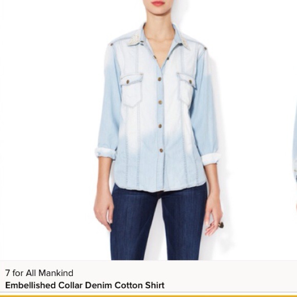 7 for All Mankind Denim Cotton Shirt