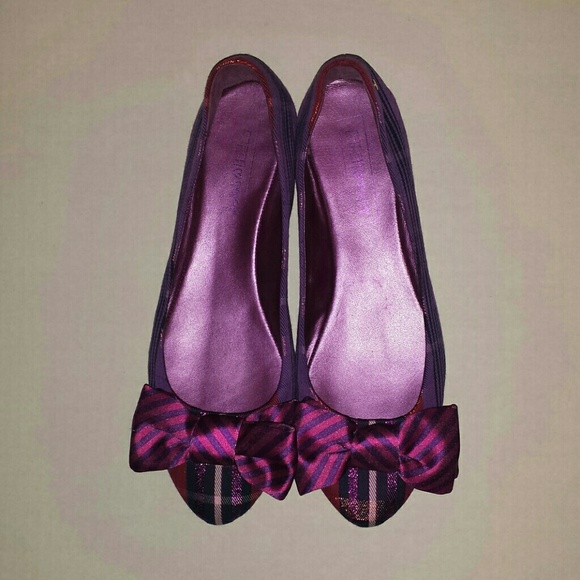 Purple Coach Poppy Flats
