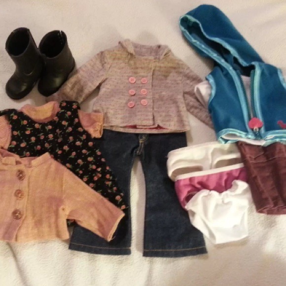 Collection of clothes and accessories for 18" doll