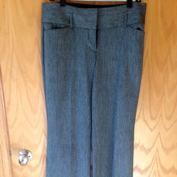 Black and white dress pants