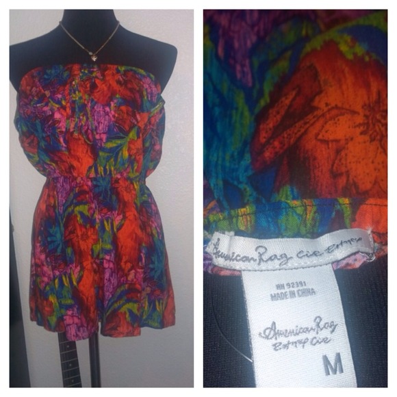 Friday SALE -American Rag Colorful floral romper