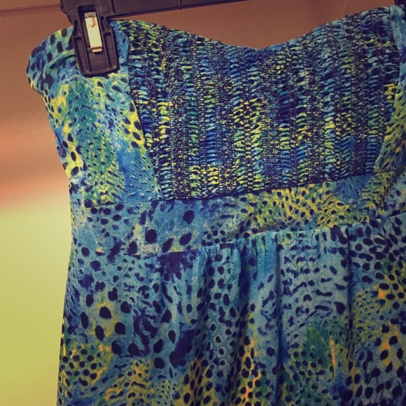 Patterned Hi-low Dress