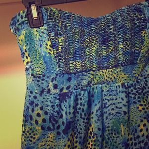 Patterned Hi-low Dress