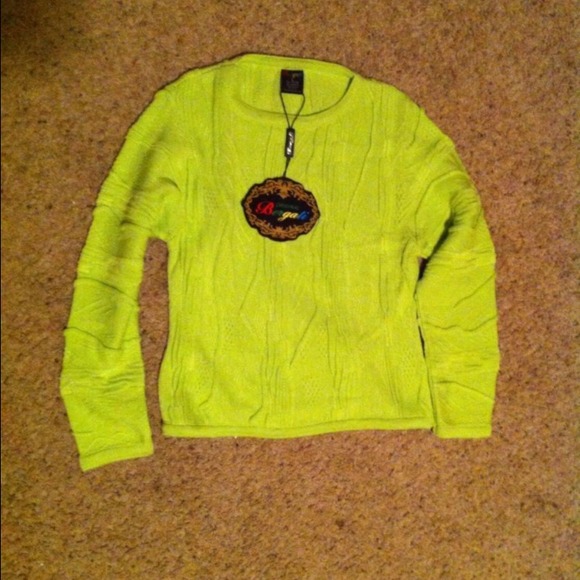 Lime green sweater