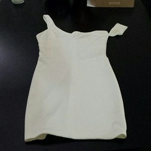 White mini dress
