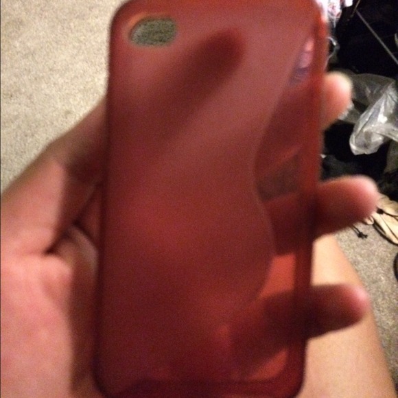 iPhone 4/4s clear pink case