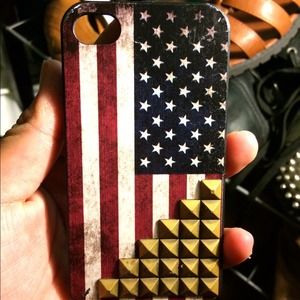 Studed American flag iPhone 4/4s case
