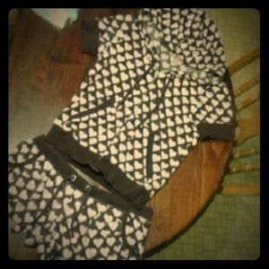 Juicy couture short sleeve hoodie and shorts