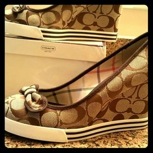 Coach Sweetie Wedge Sneaker/Shoe.