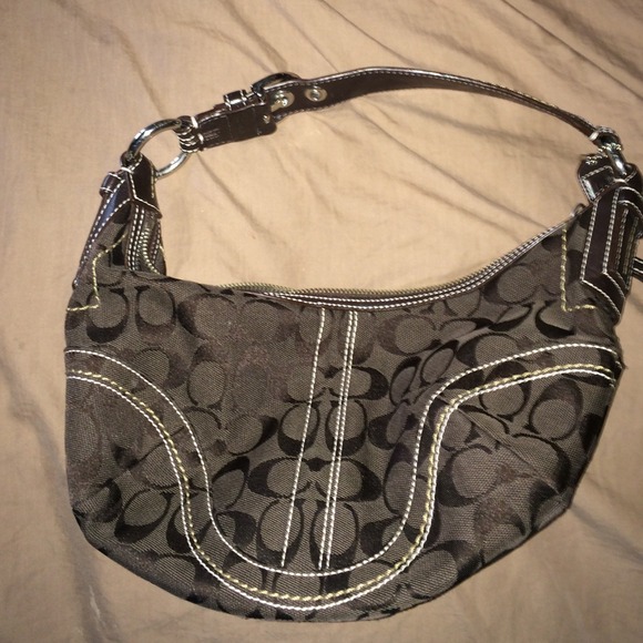 Brown coach bag