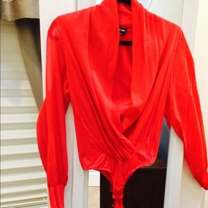 Bebe Red body suit