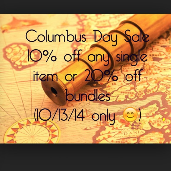 Columbus Day Sale!
